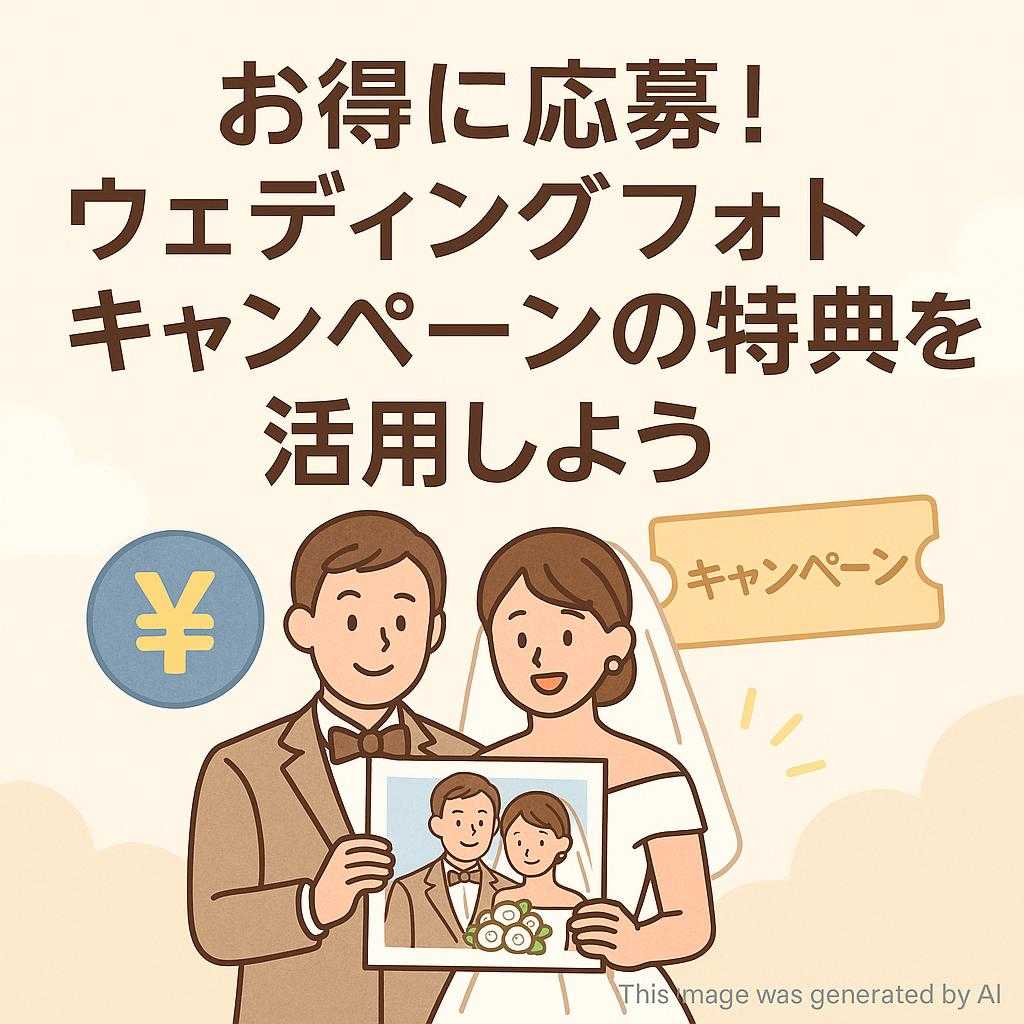 お得に応募!ウェディングフォトキャンペーンの特典を活用しよう