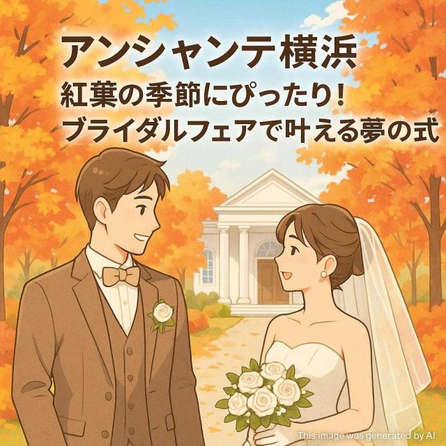 アンシャンテ横浜 紅葉の季節にぴったり！ブライダルフェアで叶える夢の式