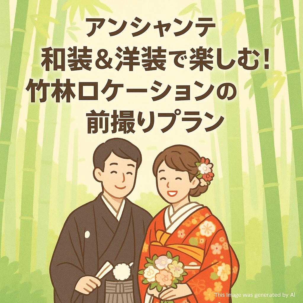 アンシャンテ横浜和装&洋装で楽しむ!竹林ロケーションの前撮りプラン