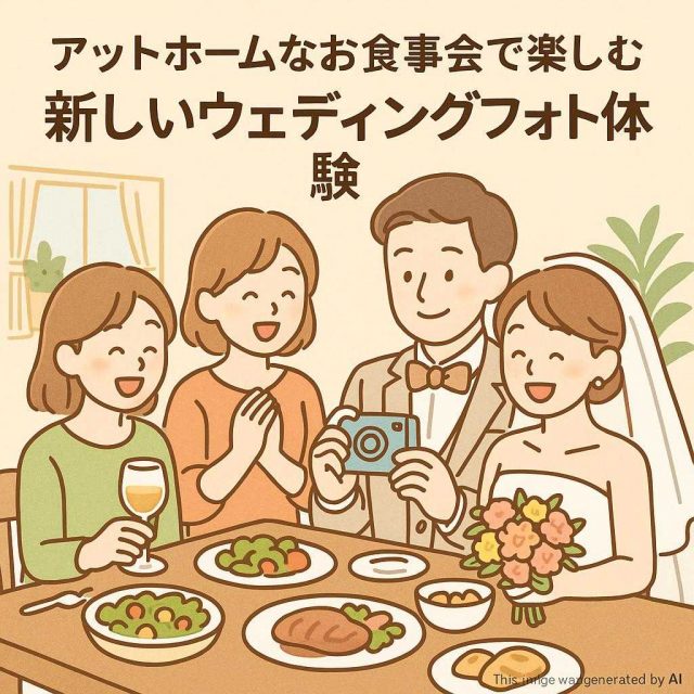 アットホームなお食事会で楽しむ新しいウェディングフォト体験