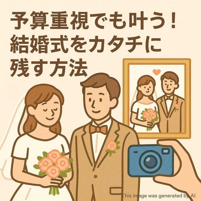 予算重視でも叶う！結婚式をカタチに残す方法