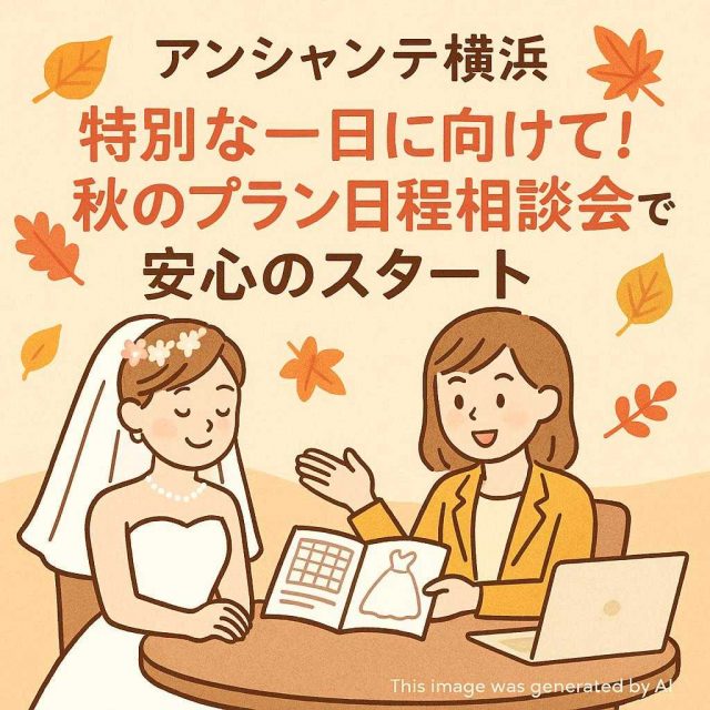 アンシャンテ横浜 特別な一日に向けて！秋のプラン日程相談会で安心のスタート