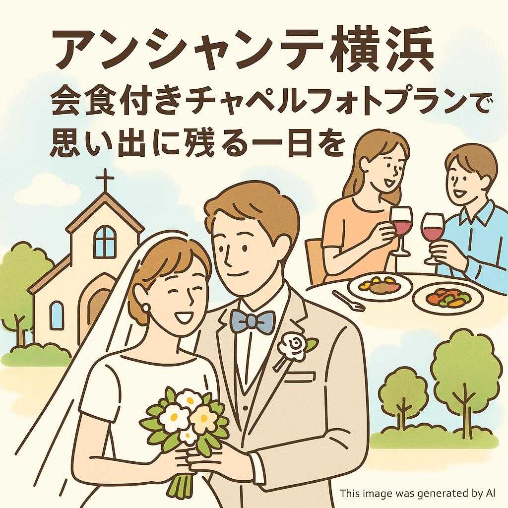 アンシャンテ横浜会食付きチャペルフォトプランで思い出に残る一日を