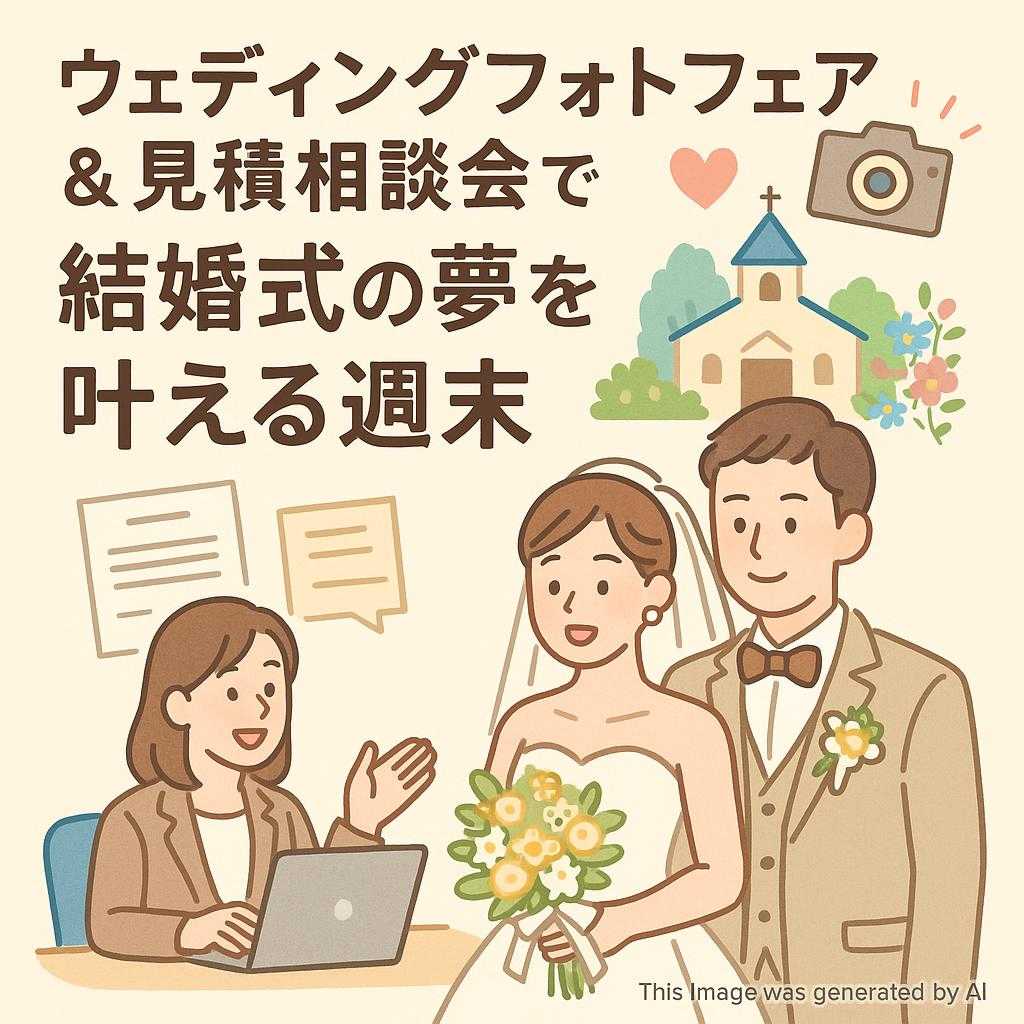 ウェディングフォトフェア＆見積相談会で結婚式の夢を叶える週末