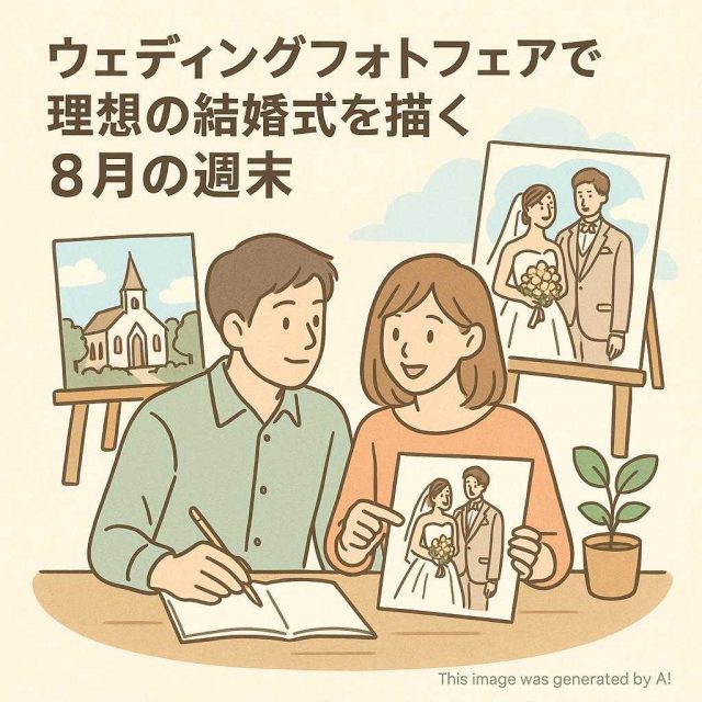 ウェディングフォトフェアで理想の結婚式を描く８月の週末