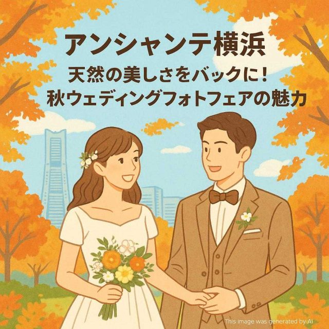 アンシャンテ横浜 天然の美しさをバックに！秋ウェディングフォトフェアの魅力