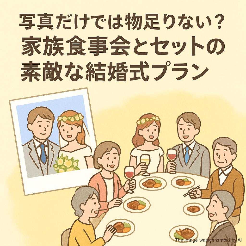 写真だけでは物足りない？家族食事会とセットの素敵な結婚式プラン