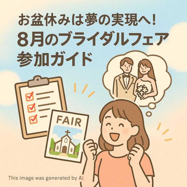 お盆休みは夢の実現へ！8月のブライダルフェア参加ガイド
