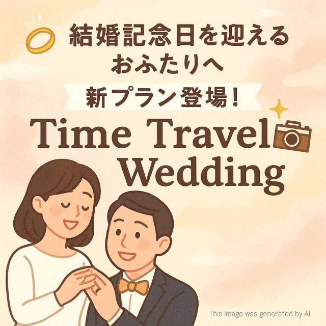 💍 結婚記念日を迎えるおふたりへ ＼ 新プラン登場！ ／ 「Time Travel Wedding」📸✨