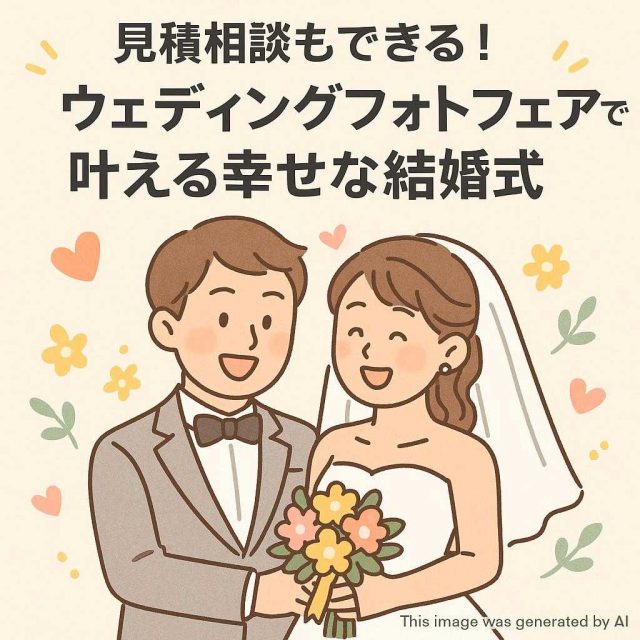 見積相談もできる！ウェディングフォトフェアで叶える幸せな結婚式