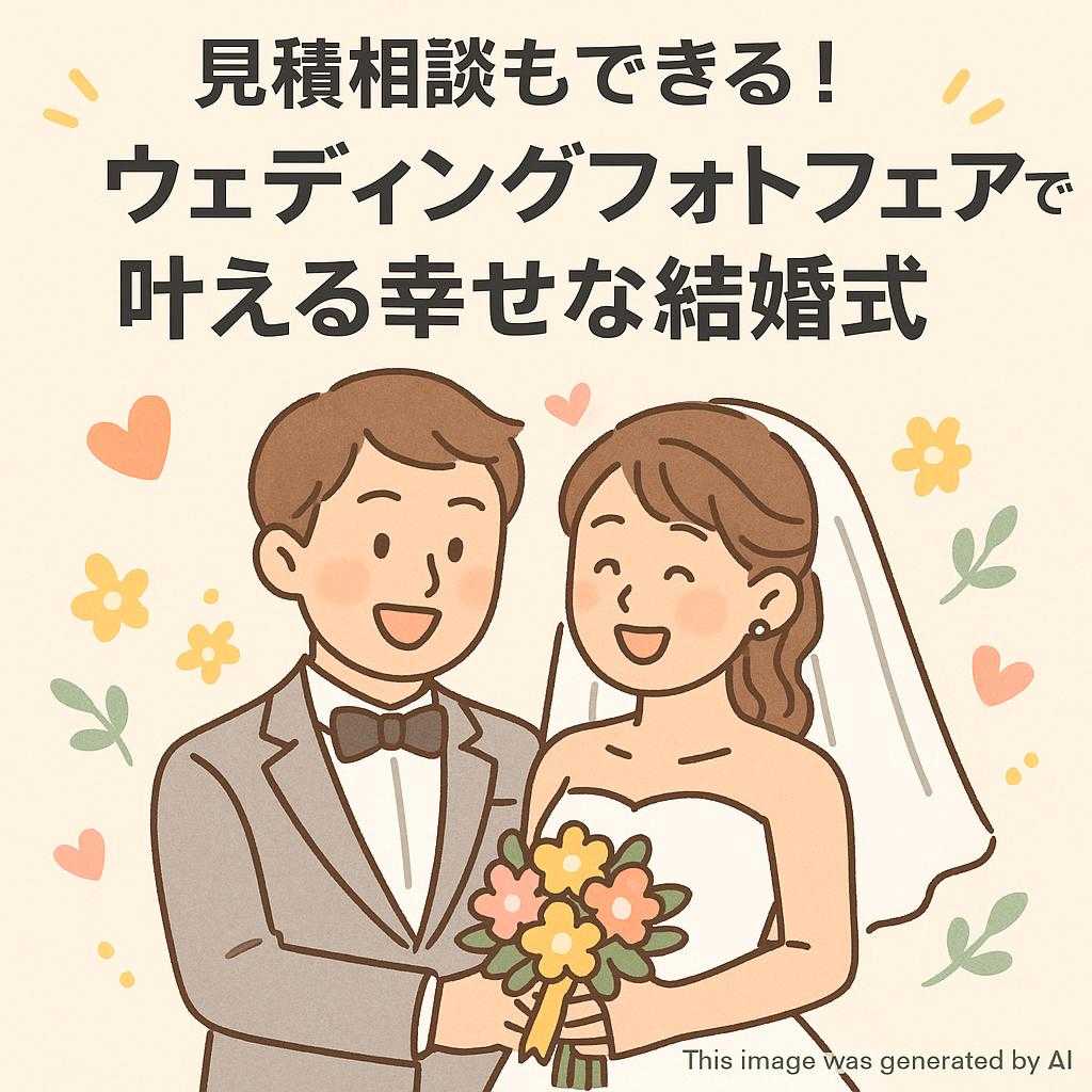 見積相談もできる!ウェディングフォトフェアで叶える幸せな結婚式