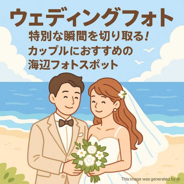 ウェディングフォト特別な瞬間を切り取る！カップルにおすすめの海辺フォトスポット