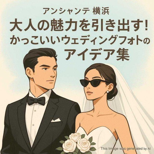 アンシャンテ横浜 大人の魅力を引き出す！かっこいいウェディングフォトのアイデア集