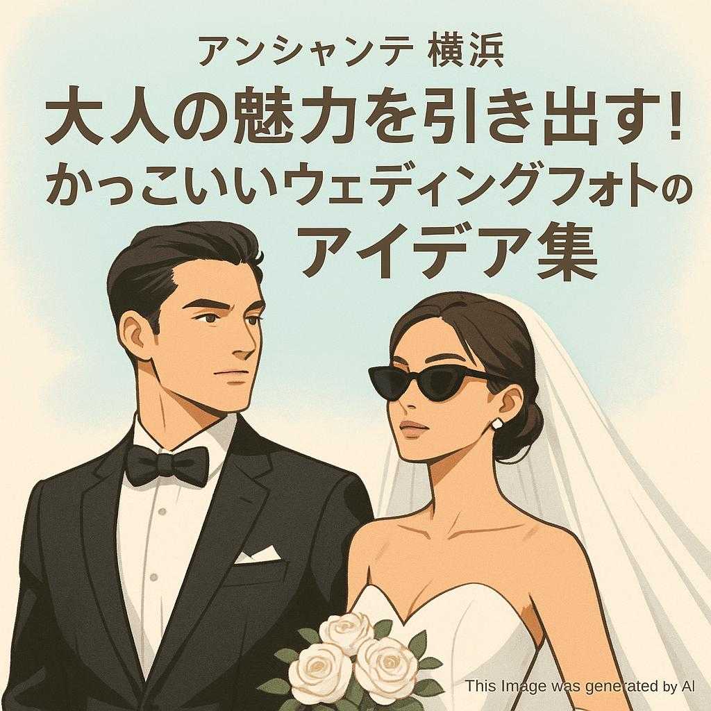 アンシャンテ横浜 大人の魅力を引き出す！かっこいいウェディングフォトのアイデア集