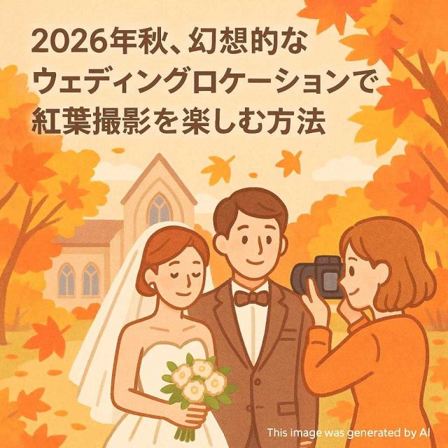 2026年秋、幻想的なウェディングロケーションで紅葉撮影を楽しむ方法