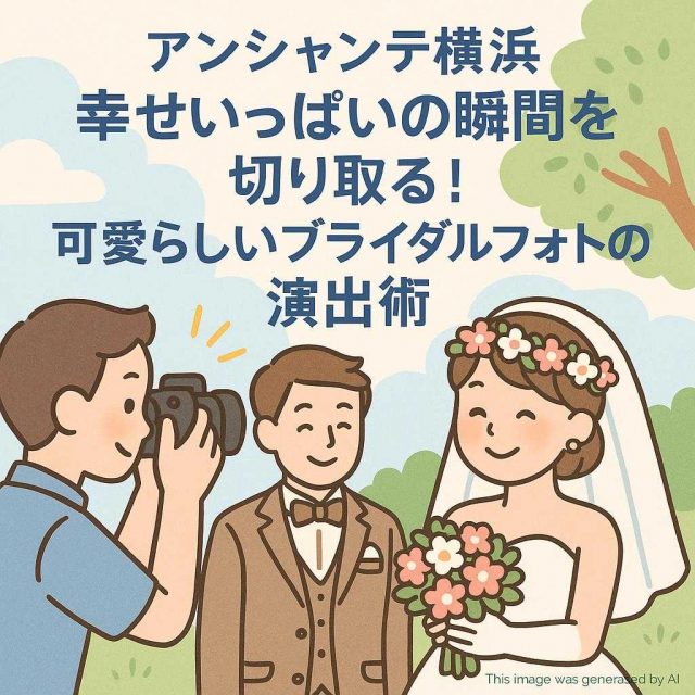 アンシャンテ横浜 幸せいっぱいの瞬間を切り取る！可愛らしいブライダルフォトの演出術