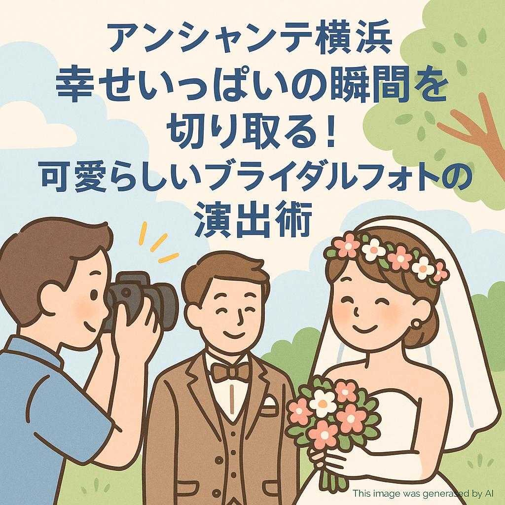 アンシャンテ横浜 幸せいっぱいの瞬間を切り取る！可愛らしいブライダルフォトの演出術