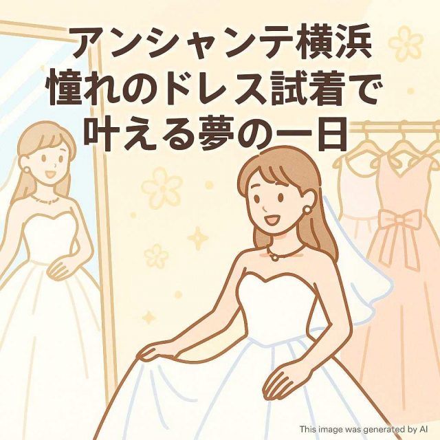 アンシャンテ横浜 憧れのドレス試着で叶える夢の一日