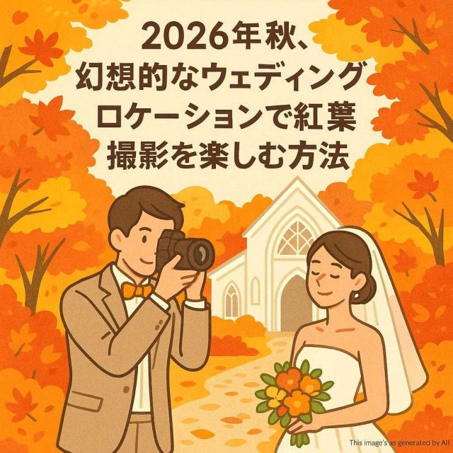 2026年秋、幻想的なウェディングロケーションで紅葉撮影を楽しむ方法