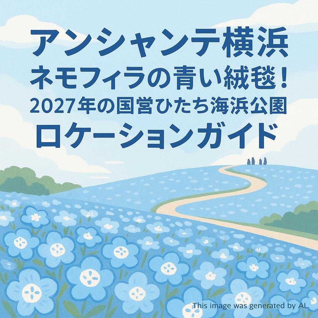アンシャンテ横浜 ネモフィラの青い絨毯！2027年の国営ひたち海浜公園ロケーションガイド
