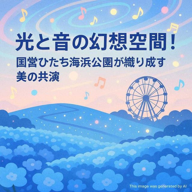 光と音の幻想空間！国営ひたち海浜公園が織り成す美の共演