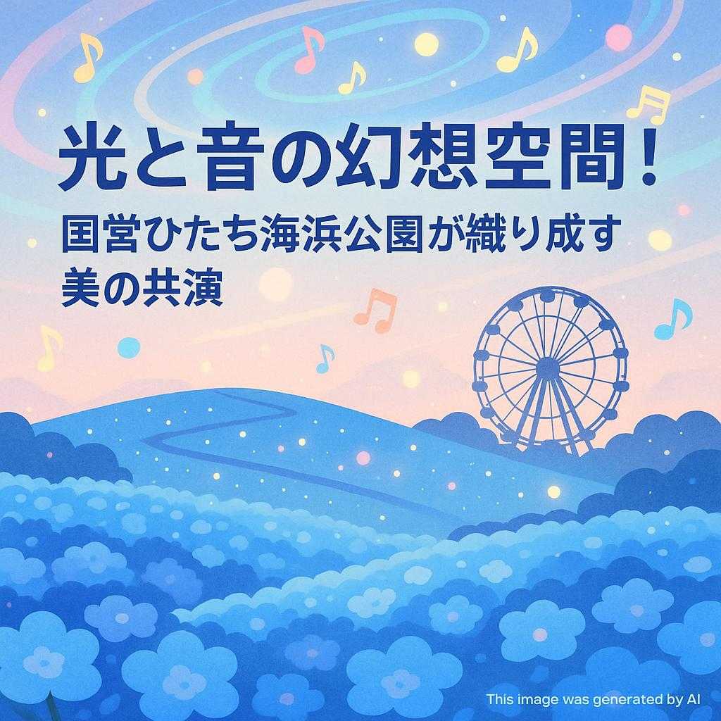 光と音の幻想空間！国営ひたち海浜公園が織り成す美の共演