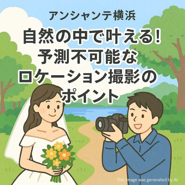 アンシャンテ横浜 自然の中で叶える！予測不可能なロケーション撮影のポイント