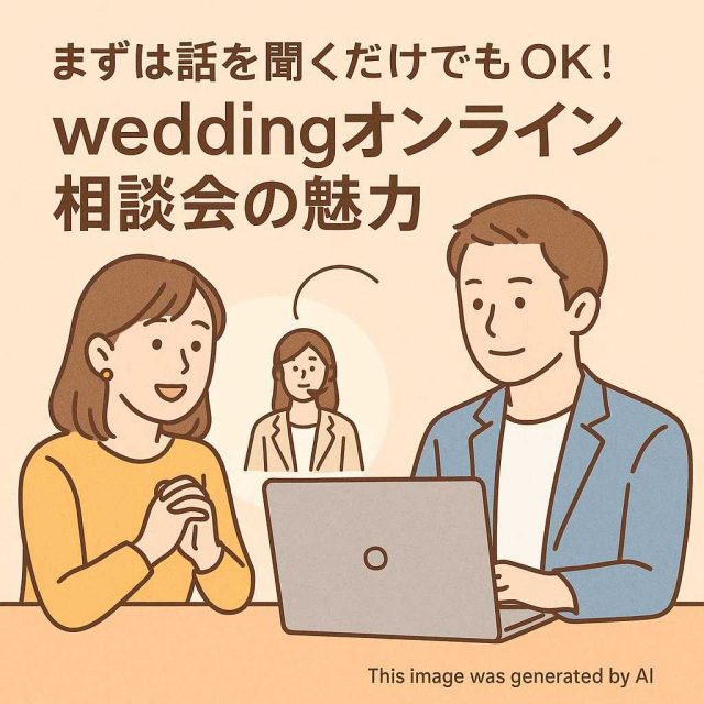 まずは話を聞くだけでもOK！weddingオンライン相談会の魅力