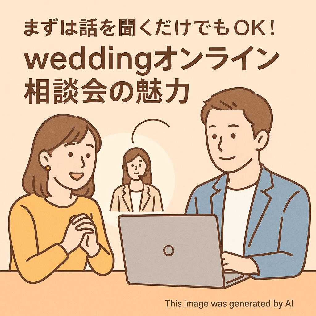 まずは話を聞くだけでもOK!weddingオンライン相談会の魅力
