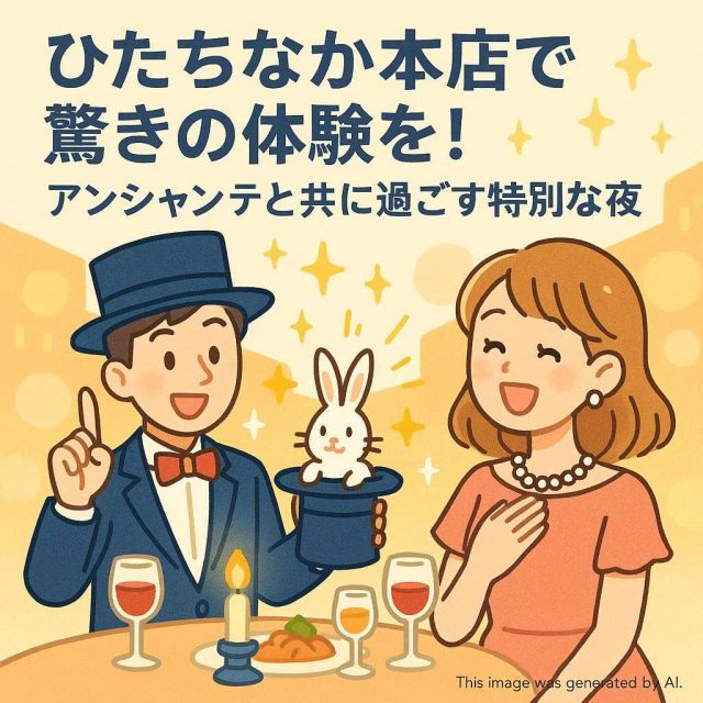 ひたちなか本店で驚きの体験を！アンシャンテと共に過ごす特別な夜
