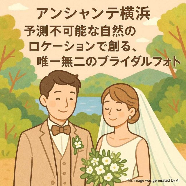 アンシャンテ横浜 予測不可能な自然のロケーションで創る、唯一無二のブライダルフォト