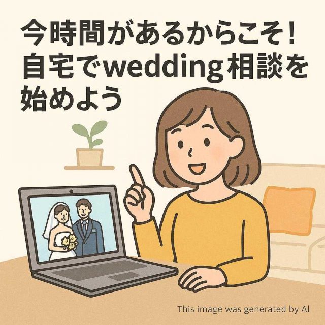今時間があるからこそ！自宅でwedding相談を始めよう