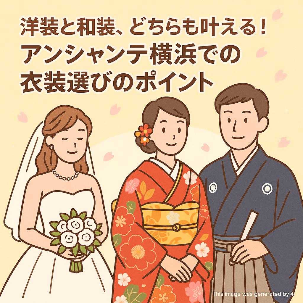 洋装と和装、どちらも叶える！アンシャンテ横浜での衣装選びのポイント