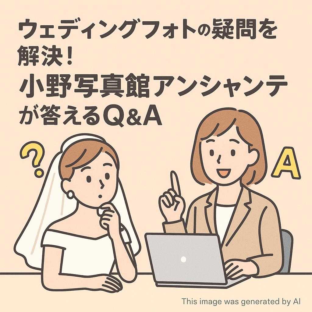 ウェディングフォトの疑問を解決!小野写真館アンシャンテが答えるQ&A