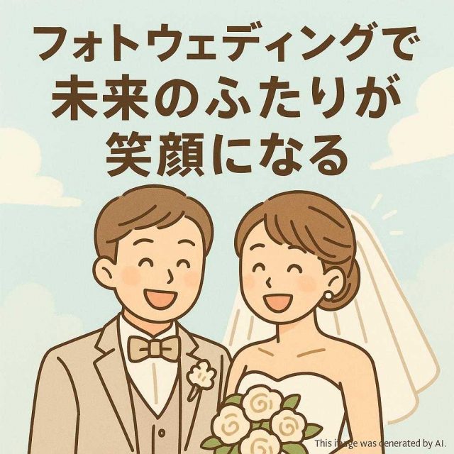 フォトウェディングで未来のふたりが笑顔になる
