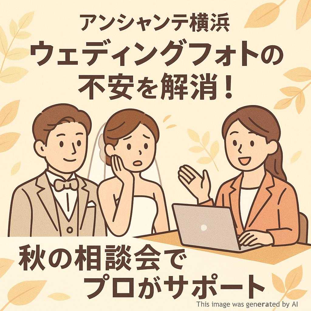 アンシャンテ横浜 ウェディングフォトの不安を解消!秋の相談会でプロがサポート