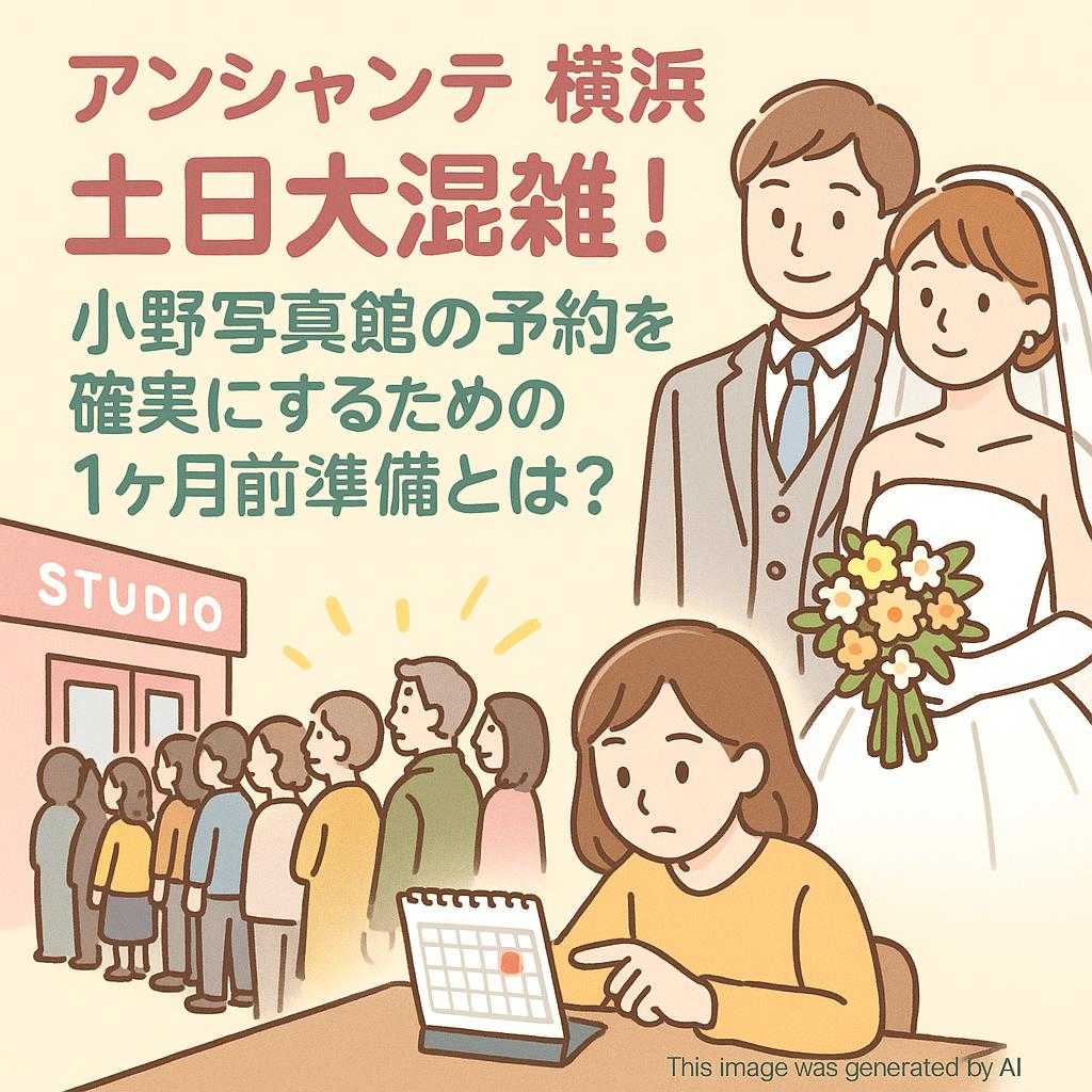 アンシャンテ横浜 土日大混雑!小野写真館の予約を確実にするための1ヶ月前準備とは?