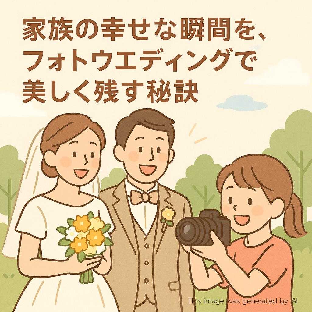 家族の幸せな瞬間を、フォトウエディングで美しく残す秘訣