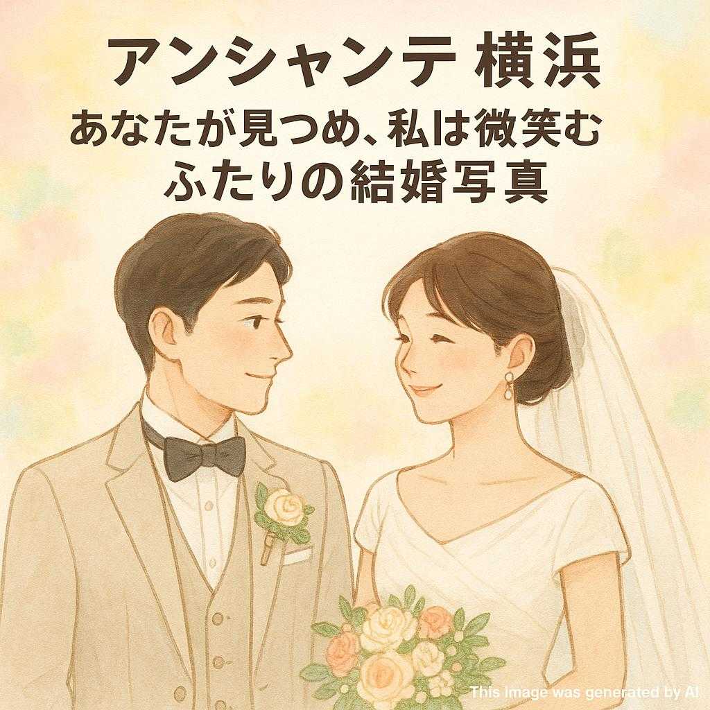 アンシャンテ横浜 あなたが見つめ、私は微笑む ふたりの結婚写真