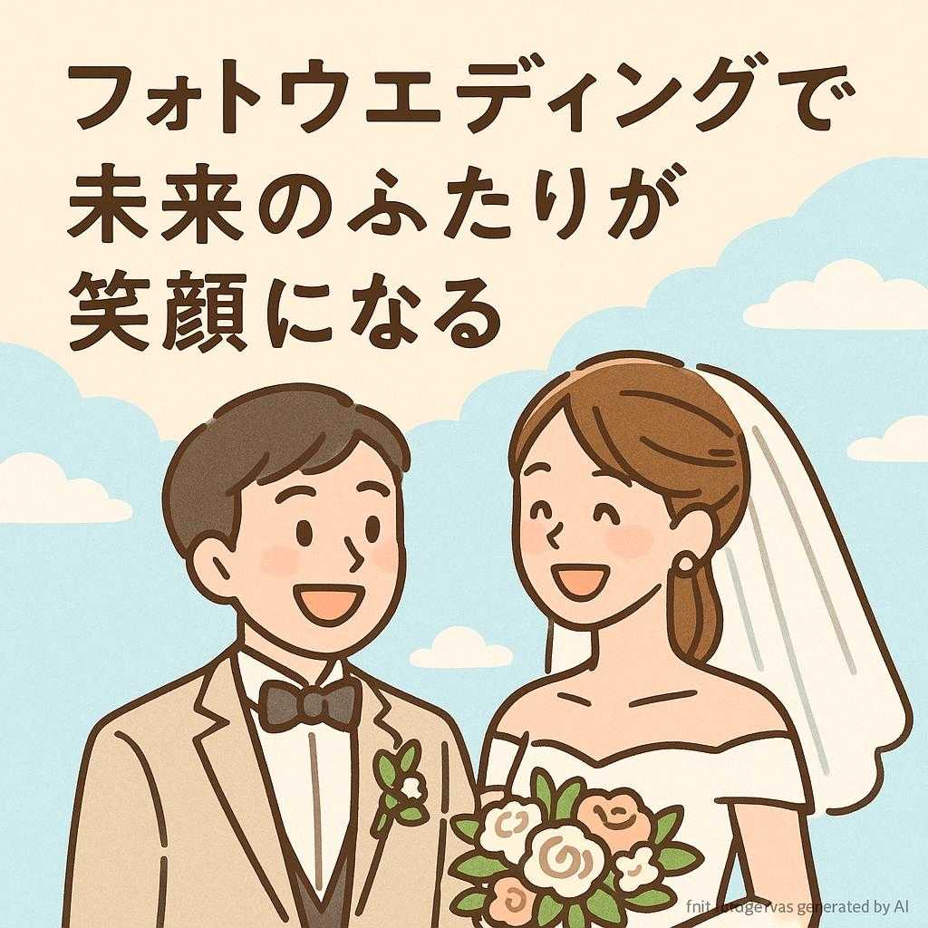 フォトウェディングで未来のふたりが笑顔になる