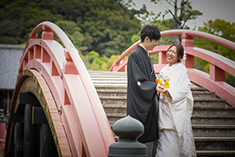 ロケーションフォト・フォトウェディング・前撮り 白無垢・色打掛・紋付袴 称名寺・桜・紅葉・お寺・神奈川