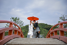 ロケーションフォト・フォトウェディング・前撮り 白無垢・色打掛・紋付袴 称名寺・桜・紅葉・お寺・神奈川